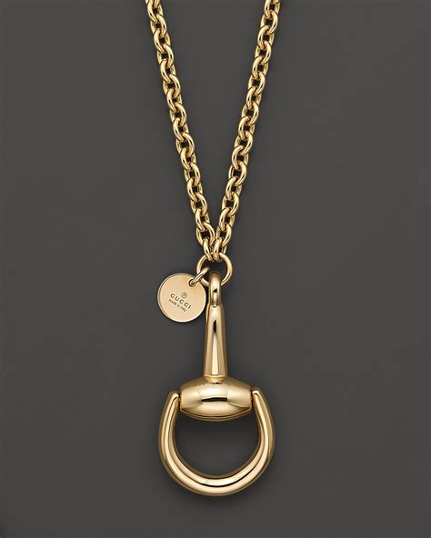 gucci horsebit necklace.